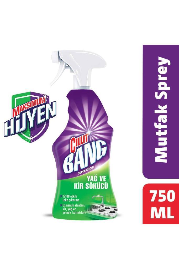 Cillit Bang Süper Güçlü Mutfak-Banyo Yağ ve Kireç Sökücü Sıvı 750 ml